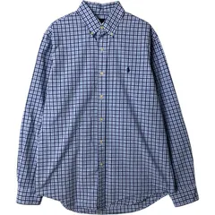古着 ラルフローレン Ralph Lauren 長袖 ボタンダウンチェックシャツ メンズM相当/eaa583058