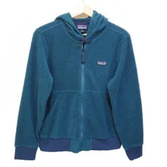 Patagonia(パタゴニア) パーカー サイズXS メンズ美品  - ダークグリーン×ダークネイビー 長袖/ボア