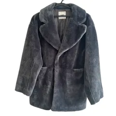  X-girl エックスガール エコファーコート グレー レディース 1サイズ【Z1727】