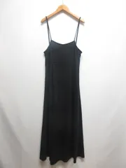 ダブルクローゼット w closet バックリボン キャミソール ワンピース F 黒 ブラック 350090 ロング 裏地付き