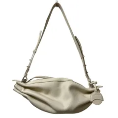 良品 BONASTRE ボナストレ リングクロス ボディバッグ ショルダーバッグ クリーム レディース 古着 中古 USED