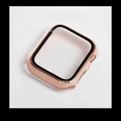 Apple Watch アップル ウォッチ プラスチック 文字盤 ケース カバー 45mm　ピンク+ゴールド　59024545