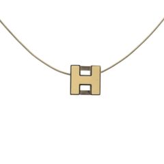美品！ HERMES ネックレス キューブH シルバー ホワイト 145A - メルカリ