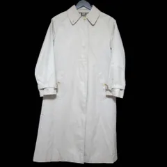 美品 クリーニング済 Burberry's バーバリーズ 英国製 ノバチェック柄裏地 バルマカーンコート ステンカラーコート ライトベージュ レディース 古着 中古 USED