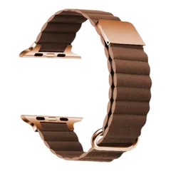 Apple Watch マグネット式  PUレザー バンド　ブラウン　590930424445