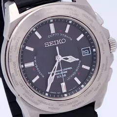 SEIKO セイコー ブライツ 7B25-0AC0 ソーラー電波 動作品 チタニウム