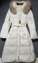 新品 アイボリー ダウンジャケット ロング丈 F