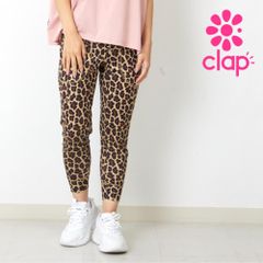 新品クラップclap11660円レオパード クロップドパンツ LEOYELLOW 新品クラップclap11660円レオパード クロップドパンツ LEOYELLOW