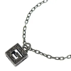 GUCCI (グッチ) スクエアG ネックレス ペンダント チェーン シルバー Ag925