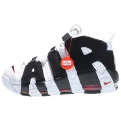 NIKE (ナイキ) AIR MORE UPTEMPO WHITE BLACK UNIVERSITY RED エアモアアップテンポ ハイカットスニーカー ホワイト/ブラック US9/27cm 414962-105