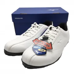 【新品】ミズノ ゴルフシューズ 白 WALKING STYLE 001 51GQ199001 スパイクレス メンズ 25.5 ゴルフウェア MIZUNOのサムネイル
