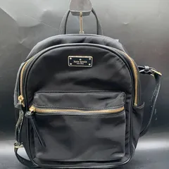 A411　kate spade new york ケイトスペード リュックサック　バックパック　ブラック レディース バッグ　中古　肩紐傷み