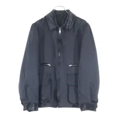 BLACK COMME des GARCONS (ブラックコムデギャルソン) 25SS Reversible Blouson リバーシブルブルゾン ジップアップアセテートフリル装飾ブルゾン 1O-J015 ブラックのサムネイル