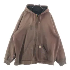 CARHARTT (カーハート) ACTIVE SWEAT JACKET アクティブ ジャケット スウェット ジップアップ フーディー ブラウン