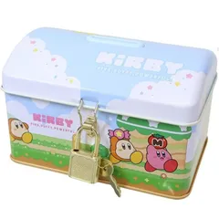 【新品】星のカービィ カギ付き缶バンク バンク カービィ グリーングリーンズ 子供会 景品 クリスマス会 ギフト カギ グッズ 学童 小学生 幼稚園 保育園 記念品 貯金箱  小物入れ コスメ ケース アクセサリーのサムネイル