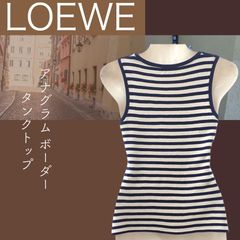 新品】LOEWE ロエベ アナグラム ワンポイント タンクトップ 白 S