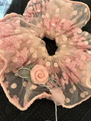 スカルパンダ用着せかえドレス　薔薇付きピンク　1点のみ　新品