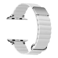 Apple Watch マグネット式  PUレザー バンド　ホワイト　590900424445