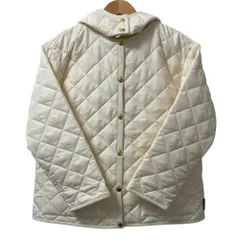 良品 Traditional Weatherwear トラディショナルウェザーウェア ノーリーズ別注 ARKLEY MID A-LINE キルティングコート 32 ホワイト レディース 古着 中古 USED