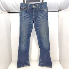 05w18394 バーバリーブラックレーベル BURBERRY BLACK LABEL  デニムパンツ  インディゴ  中国製 メンズ  ウエスト73  コットン  BMS04-003-27  【中古品】