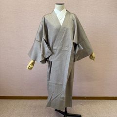 EE66 渡源織物 古代糸織 雪見草 合わせ 着物 紬 正絹 ピンク紫 - メルカリ