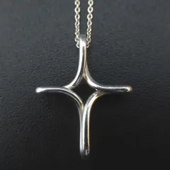 美品 Tiffany&Co ティファニー エルサペレッティ インフィニティクロス ネックレス ペンダント 925SV シルバー レディース 古着 中古 USED