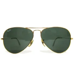 美品 Ray-ban レイバン B&L ボシュロム 度なし アビエーター ティアドロップ サングラス 58□14 ゴールドカラーフレーム メンズ 古着 中古 USED
