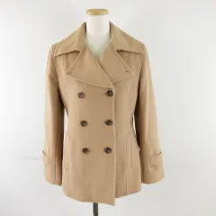 コルディア CORDIER ウールPコート 長袖 ハーフ丈 ベージュ 40 *A336