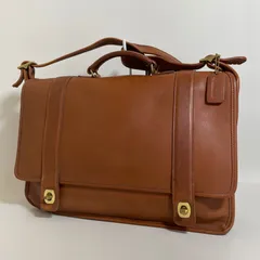 2512-201｜コーチ オールド ビジネスバッグ ブラウン ターンロック
