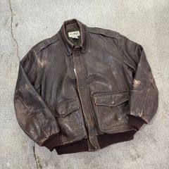 【L.L.BEAN】80s Leather Jacket M "A-2 Style"