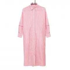 【超美品】パーリーゲイツ ワンピース レッド×白 ストライプ 背面リボン  レディース 1(M) ゴルフウェア 2023年モデル PEARLY GATES