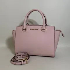 2601-41｜美品｜マイケルコース 2WAYハンドバッグ レザー ピンク