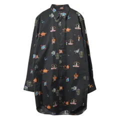 COMME des GARCONS HOMME PLUS イラスト プリント ロング シャツ