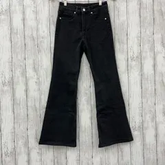 【 DIVIDED 】ディバイデッド H&M デニムワイドパンツ ブラック