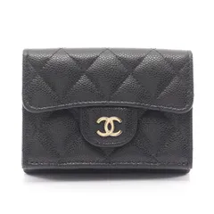 CHANEL シャネル クラシック スモール フラップ ウォレット マトラッセ 三つ折り財布