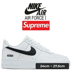 ナイキ × シュプリーム エアフォース 1 ロー ホワイト ブラック NIKE AIR FORCE 1 LOW / SUPREME wht/blk-wht cu9225-102