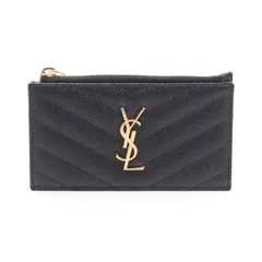 SAINT LAURENT PARIS サンローランパリ モノグラム フラグメント ジップカードケース コインケース