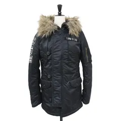 HYSTERIC GLAMOUR ヒステリックグラマー コート ブラック 黒 FREE N3B タイプ コート / プリマロフト ミドル丈 フェイクファー ボア ナイロン 中わた アウター ジャケット 上着【レディース】のサムネイル