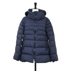 HERNO ヘルノ ジャケット ネイビー 紺 サイズ:42(M) / ラミナー ミドル丈 ダウン ジャケット / GORE-TEX フード付き Aライン / アウター ジャケット 上着【レディース】【中古】