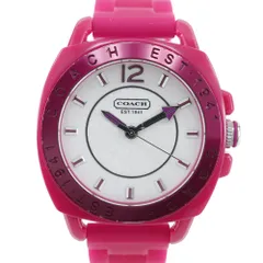 【COACH】コーチ シグネチャー CA.09.7.53.0503 ステンレススチール×ラバー クオーツ アナログ表示 レディース 白文字盤 腕時計