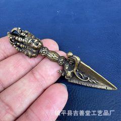 中国飾り 3個 お掛物 中華 縁起物 福ヴィンテージ 開運 笑面仏