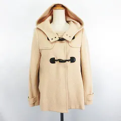 クミキョク 組曲 KUMIKYOKU ダッフルコート アウター 長袖 ショート丈 ウール混 アンゴラ混 2 ベージュ ※EKM