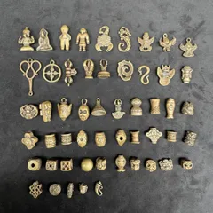 チベットの黄色の小品と金剛杵背雲、菩提樹のビーズブレスレットDIYペンダント