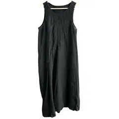 芽風 MEFU めふう マツオインターナショナル センソユニコ 麻 リネン ワンピース 38ノースリーブ