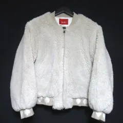 美品 PINK HOUSE ピンクハウス ジップアップ フリースジャケット ブルゾン Mサイズ アイボリー レディース 古着 中古 USED