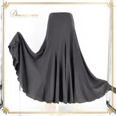 フラメンコ 衣装 ファルダ スカート ブラック系 チャコット Chacott 黒 無地 シンプル 練習 レッスン ペチコート インナー 伸縮 ストレッチ 日本製 オールブラック ダンス衣装 上品