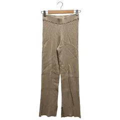 NOBLE ▲ ① 19030240506010 Vis/Peリブニットパンツ レディース ベージュ FREE