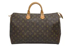 LOUIS VUITTON ルイヴィトン スピーディ40 ハンドバッグ M41522 モノグラム PVCコーティング ブラウン 美品 中古 4b011041