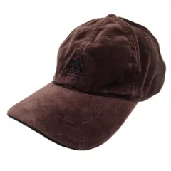 アディダス コーデュロイキャップ ブラウン 立体ロゴ  フリー(57cm～59cm)   ゴルフウェア adidas