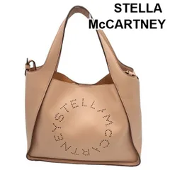 ステラマッカートニー STELLA McCARTNEY トートバッグ パンチング ロゴ ポーチ Alter Mat ピンクベージュ アルターマット レディース 6V066